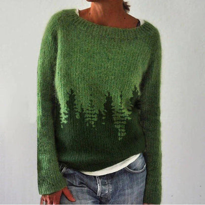 Women's Retro Pattern Sweater Autumn