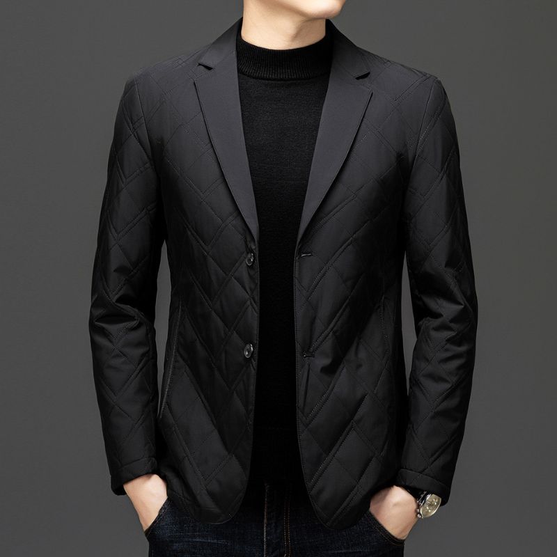 Luxury Quilted Silk Coats for Men