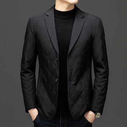 Luxury Quilted Silk Coats for Men