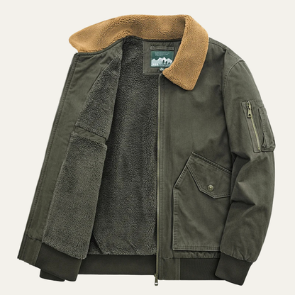 Men's Sherpa Lined Bomber Jacket