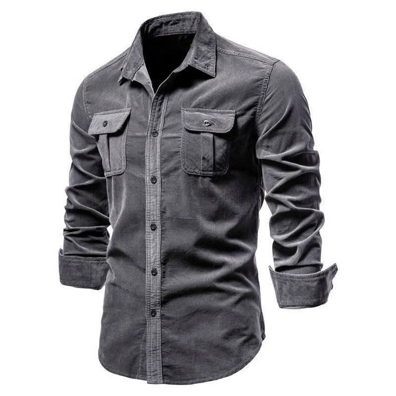 Slim Fit Corduroy Shirt