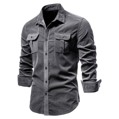 Slim Fit Corduroy Shirt