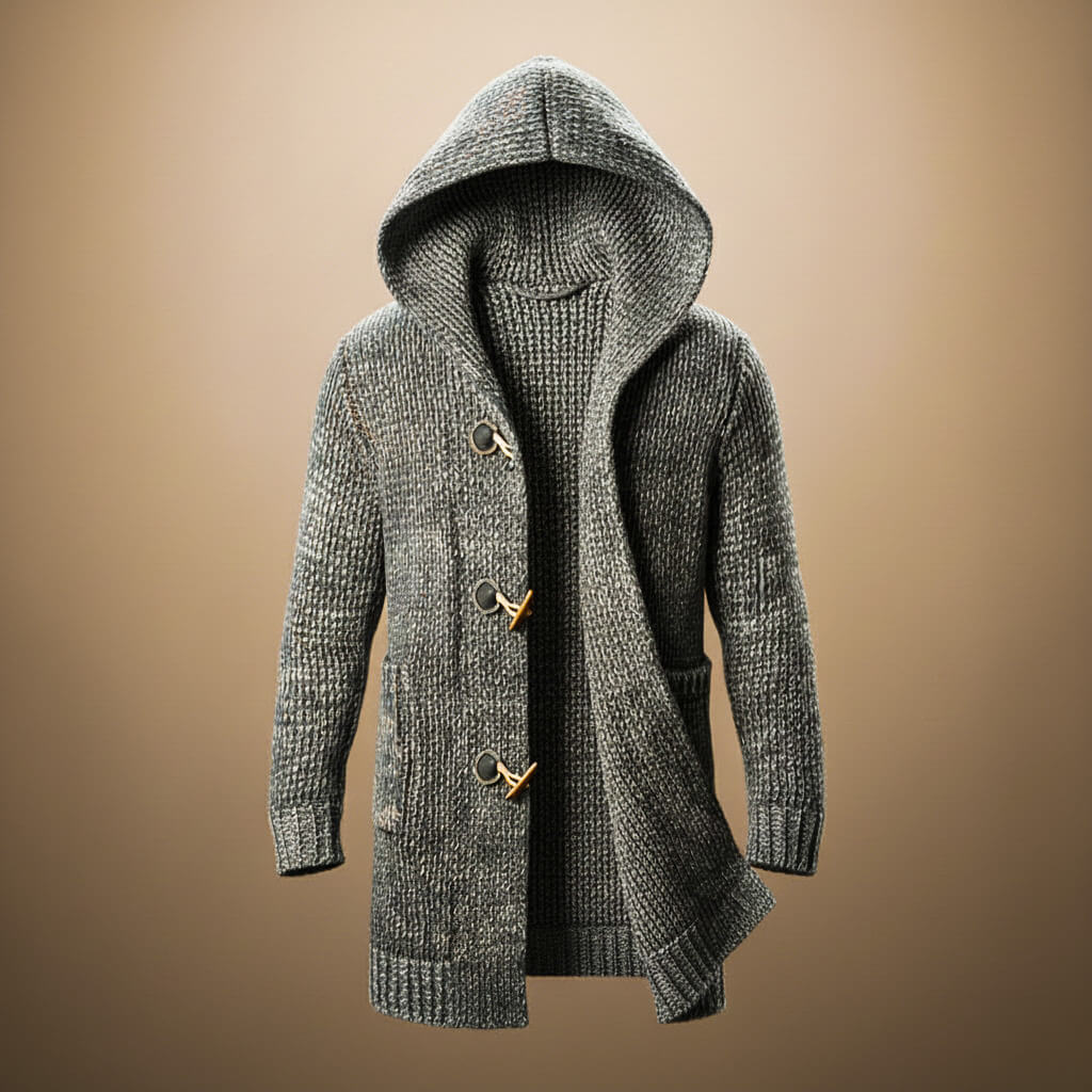 Warm Woolen Hoodie Cardigan Sweater
