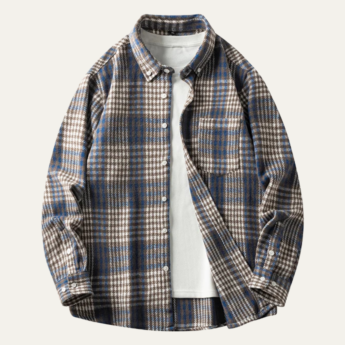 Men's Plaid Flannel Shirt Lightweight