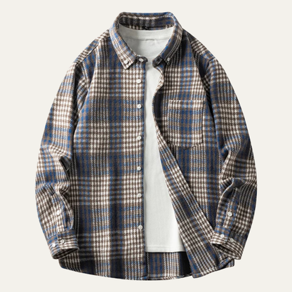 Men's Plaid Flannel Shirt Lightweight