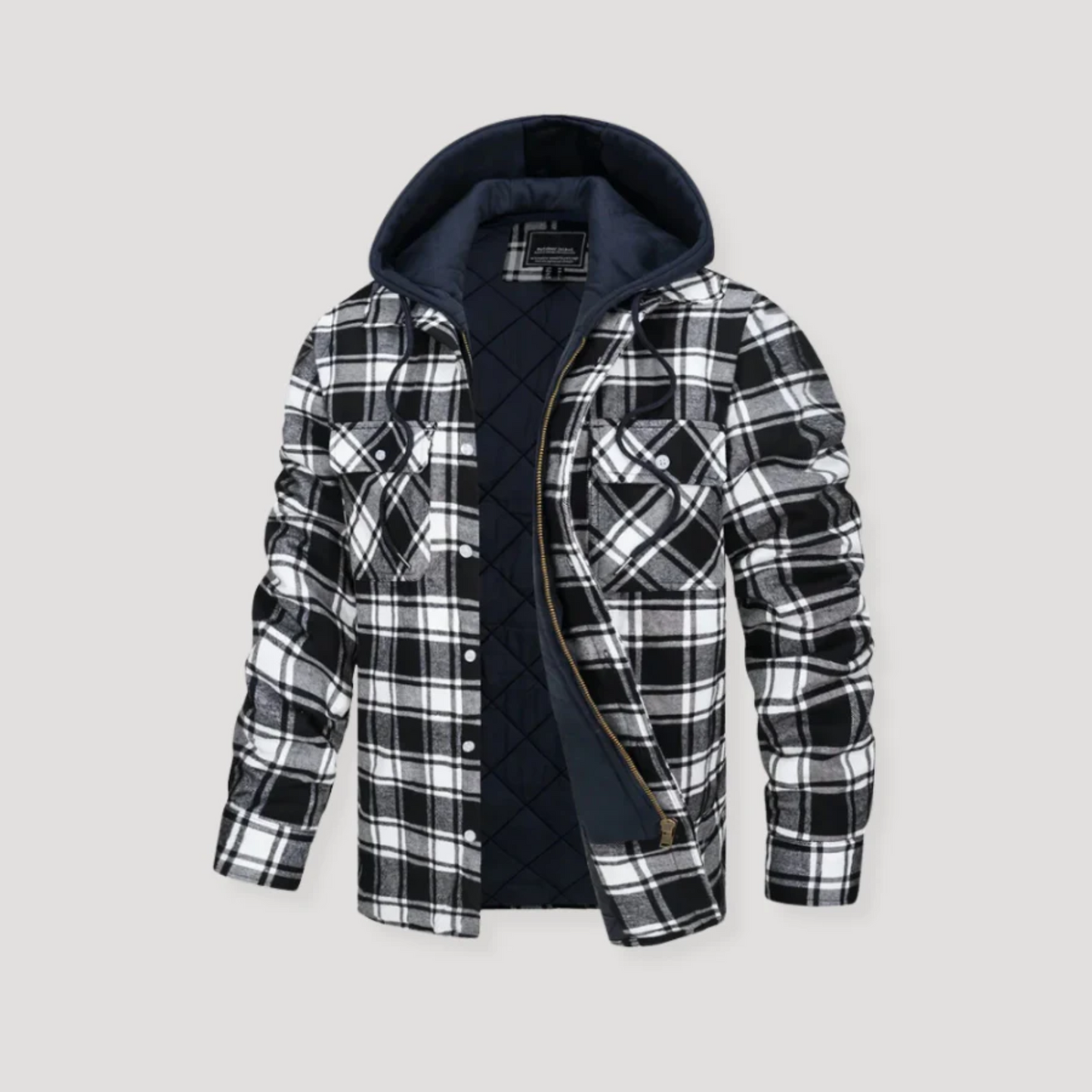 Warm Plaid Hooded Flannel Jacket