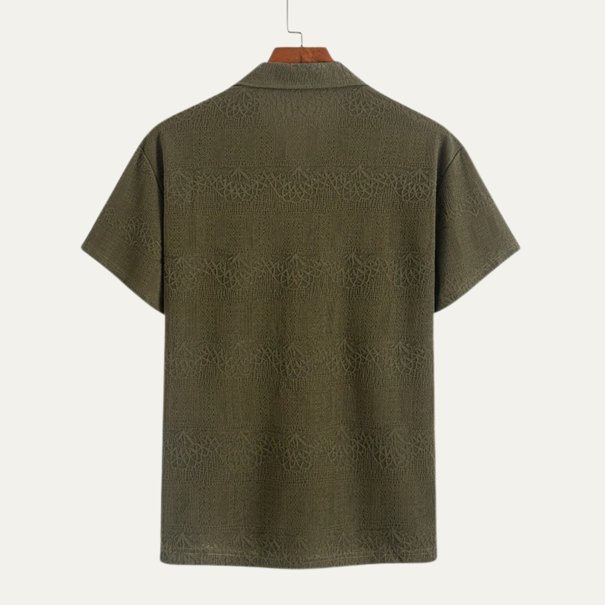 Men's V Neck Knitted Polo Shirt Breathable