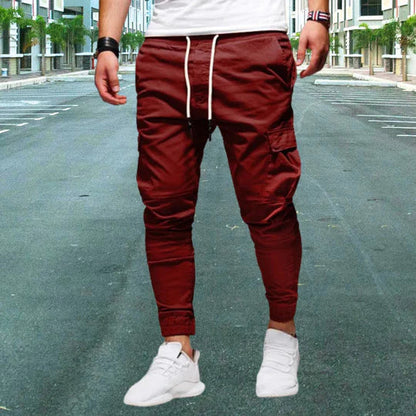 Men's Cargo Pants Flap Pockets Cotton