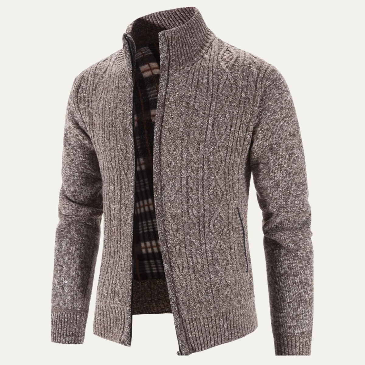 Men's Warm Fleece Zip Up Jacket