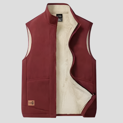 Men's Insulated Winter Vest Warm Fleece Lined