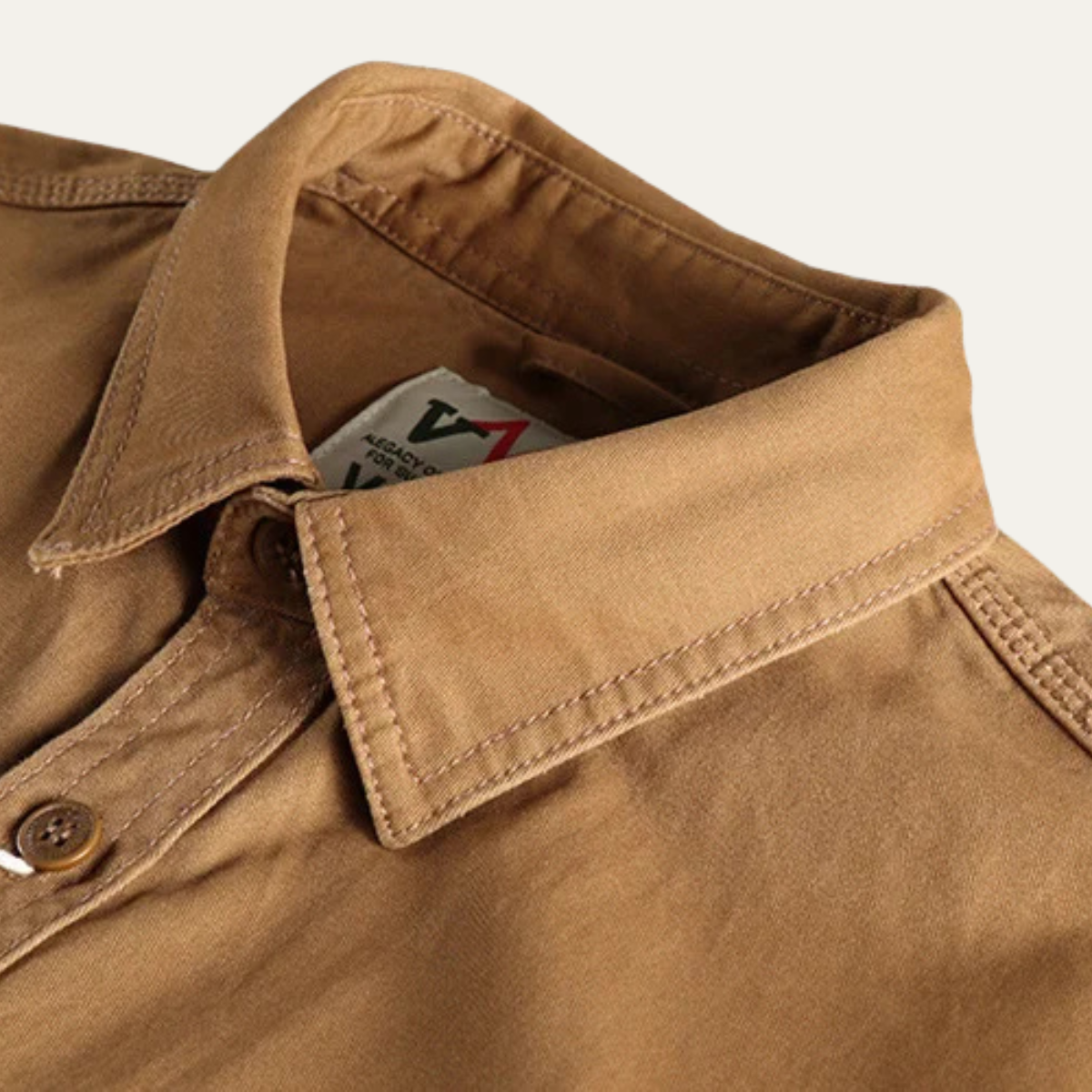 Men's Cotton Cargo Work Shirt Button Up With Pockets