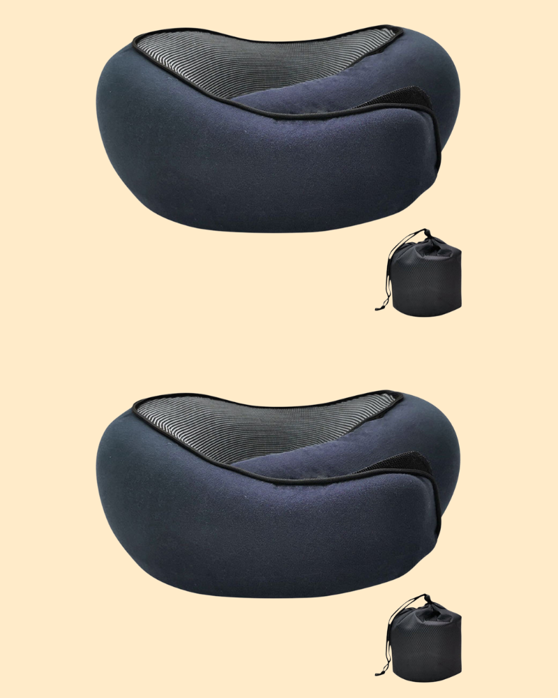 Ergonomic Memory Foam Travel Neck Pillow