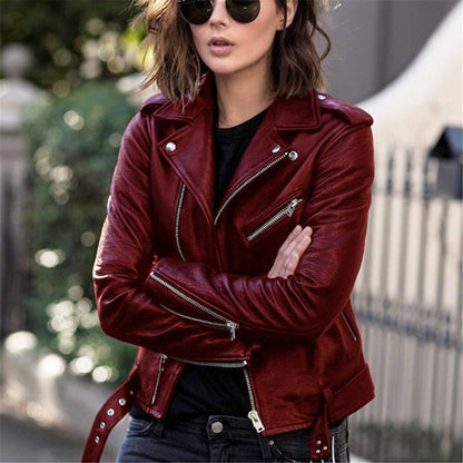 Leather Jacket Vibrant Color