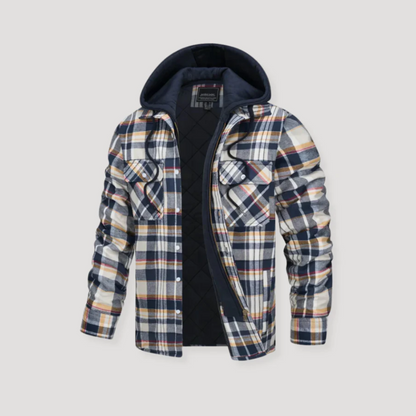 Warm Plaid Hooded Flannel Jacket