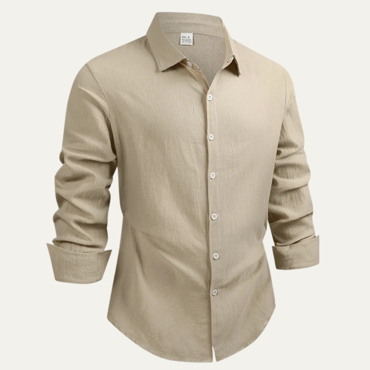 Men's Linen Cotton Button Down Shirt