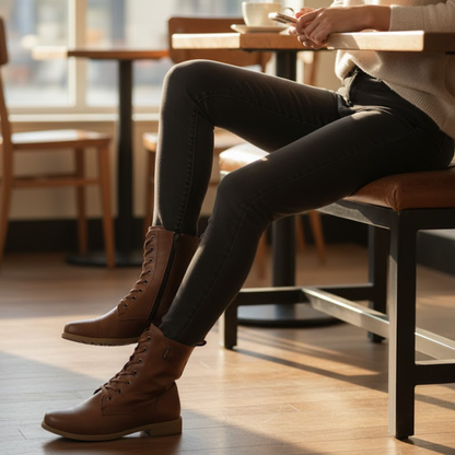 Classic Ankle Boots Women Low Block Heel Boots