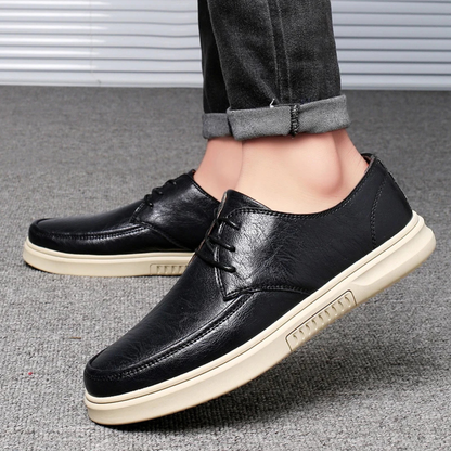 Alderwood Men's Leather Sneakers Lace Up Comfortable