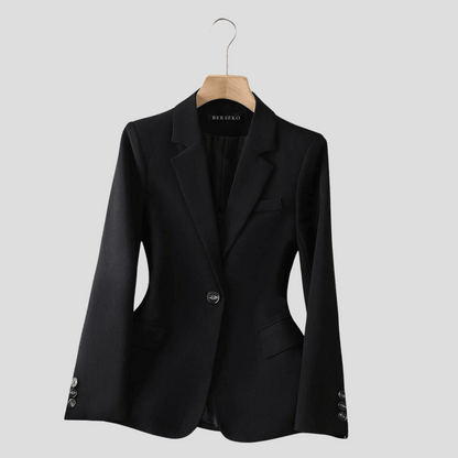 Women's Single Breasted Wool Blazer