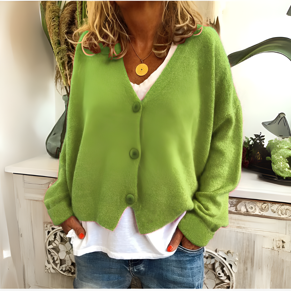 Women's Soft Knit Cardigan Relaxed Fit
