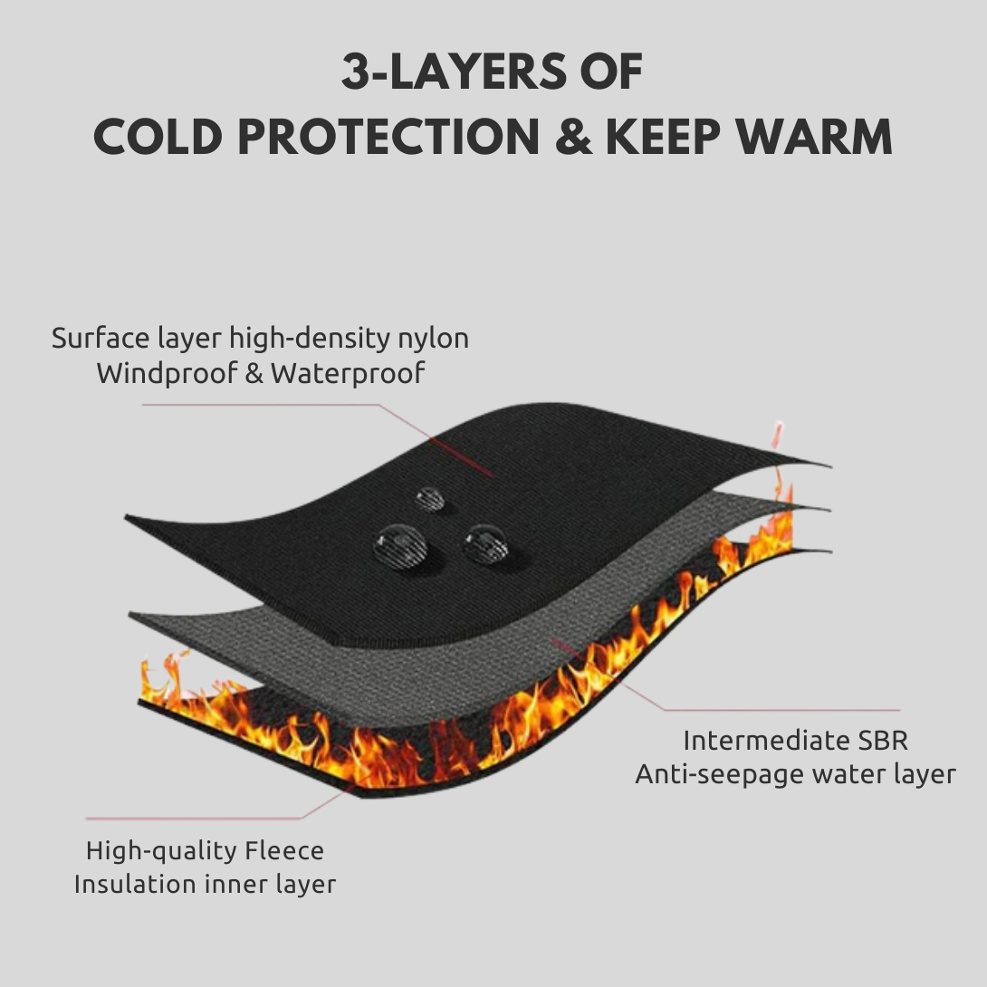 Heated Cycling Gloves Waterproof Insulated Winter