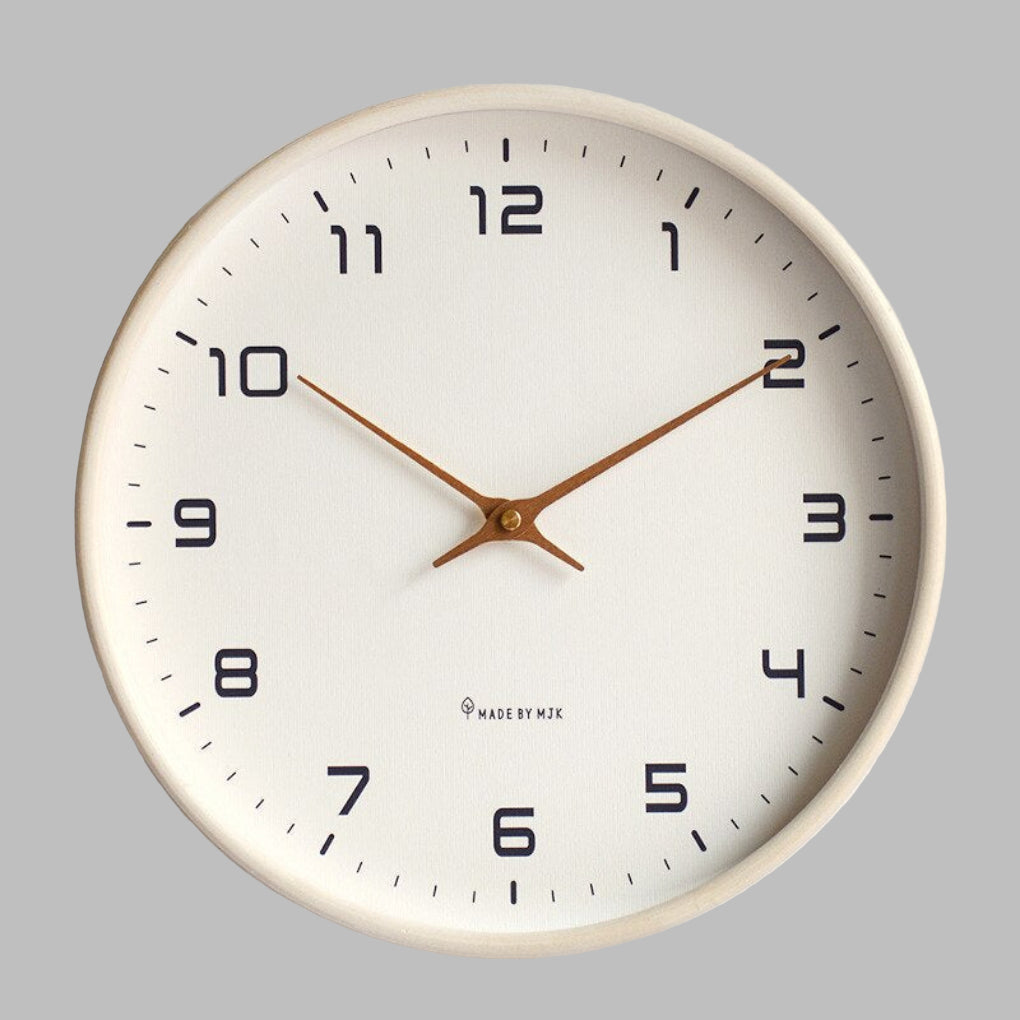 Wooden Wall Clock Scandinavian Style