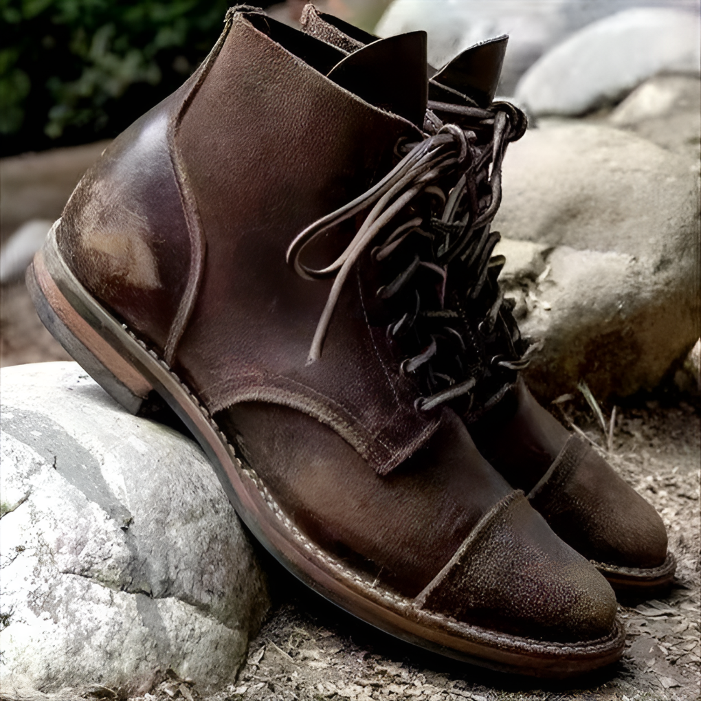 Men's Lace-Up Boots Vintage Style