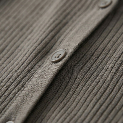Women’s Ribbed Knit Maxi Dress Long Sleeve Button Front Bodycon Dress