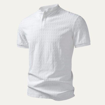 Men's Classic Polo Shirt Textured Summer