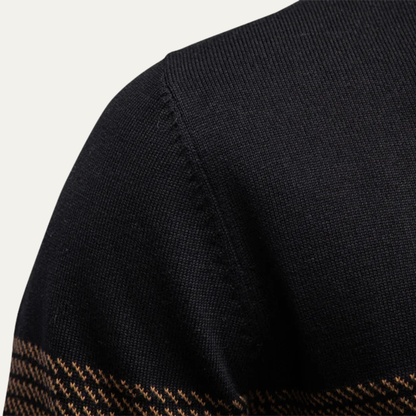 Men's Half Zip Wool Blend Sweater