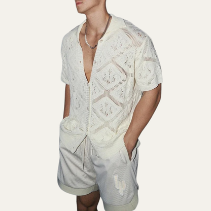 Men's Hollow Knit Summer