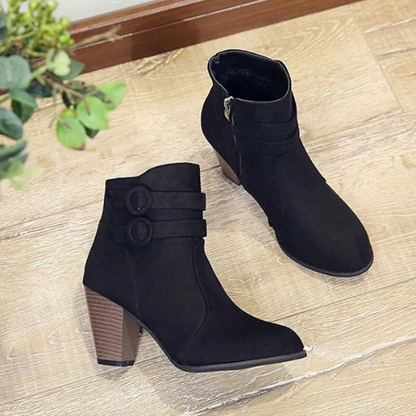 Fashionable Women's Zip Ankle Boots