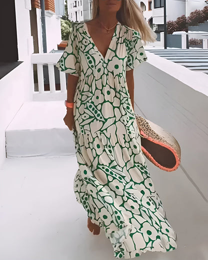 Women's Flowy Summer Dress - VibreMode