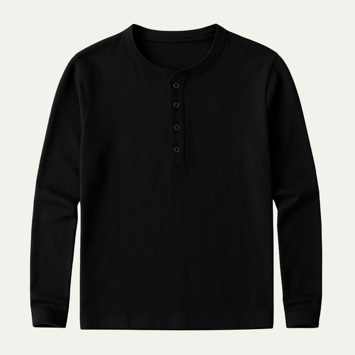 Men's Cotton Long Sleeve Polo Shirt