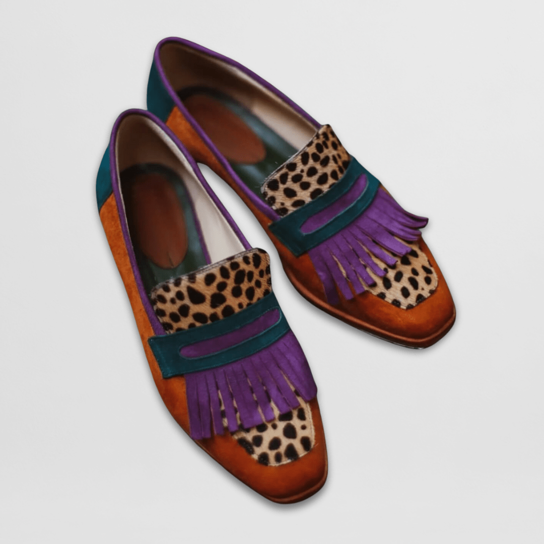 Luxury Brown Leather Slip On Shoes