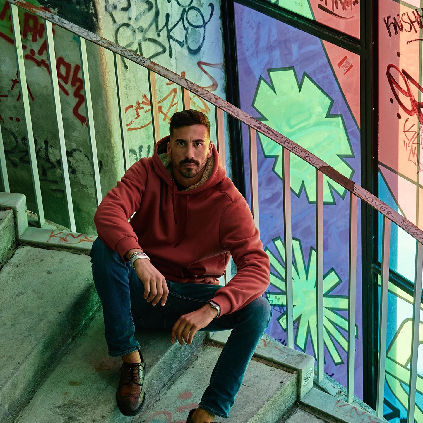 Men's Fleece Hoodie Sweatshirt Warm