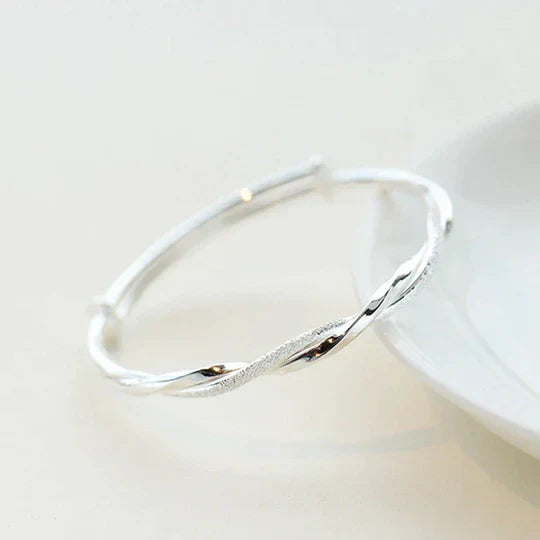 Silver Twisted Bracelet