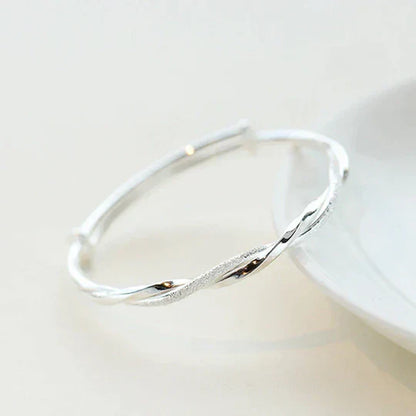 Silver Twisted Bracelet