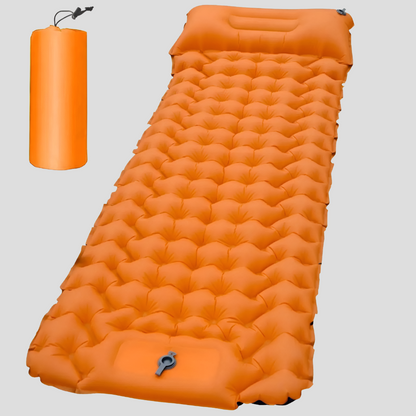 Inflatable Air Mattress With Built-In Pillow