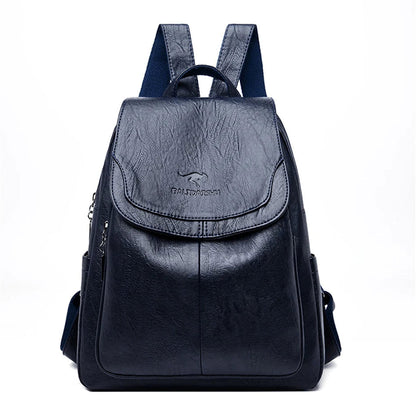 Women's Leather Anti-Theft Backpack