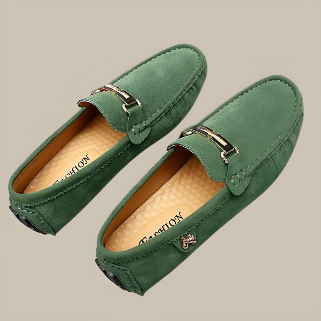 Men's Suede Slip On Moccasin Shoes