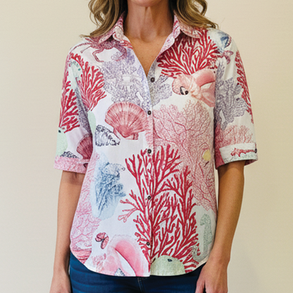 Classic Casual Short Sleeve Blouse