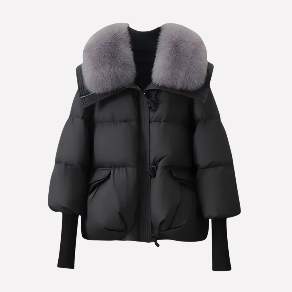 Women's Puffer Jacket Faux Fur Collar