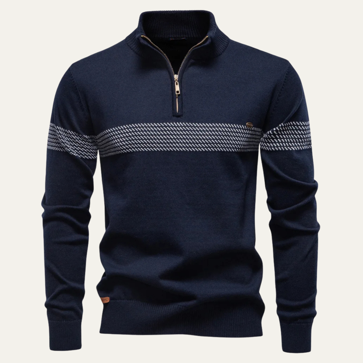 Men's Half Zip Knit Sweater Business Casual - VibreMode