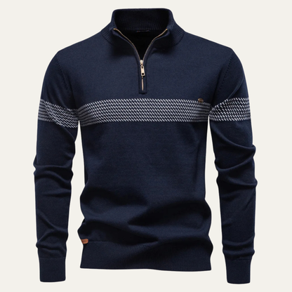 Men's Half Zip Knit Sweater Business Casual - VibreMode