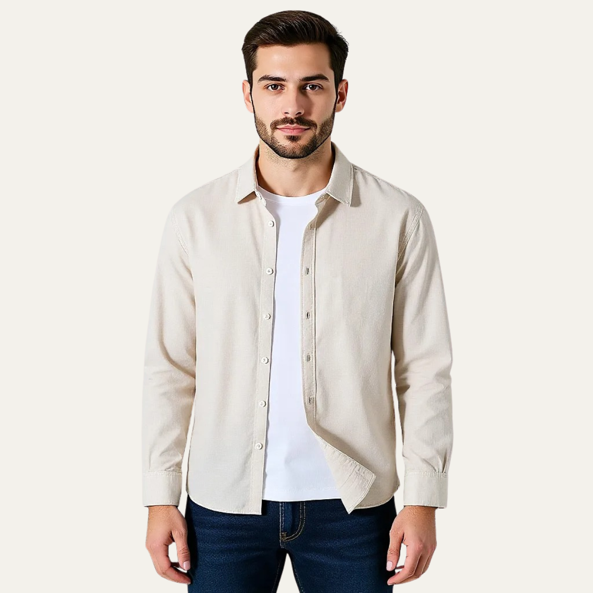 Men's Classic Linen Cotton Shirt