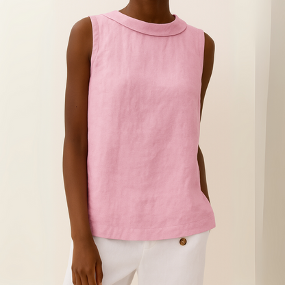 Comfortable Women's Tank Round Neck Summer Top