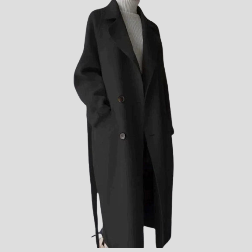 Women's Wool Coat Long Elegant