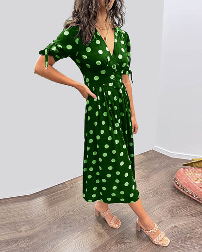 Stylish Dot Pattern Women's Dress