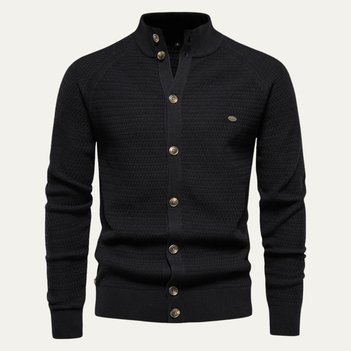 Men's Knitted Cotton Cardigan Button Up Casual