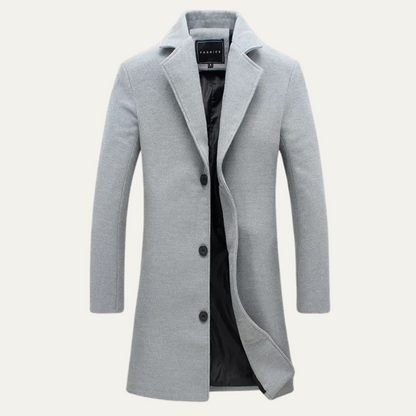 Men's Wool Long Coat Smart Casual